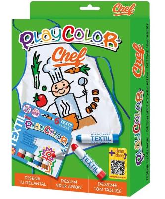 Opakowanie Farby do szyb 6 kolorów + fartuszek