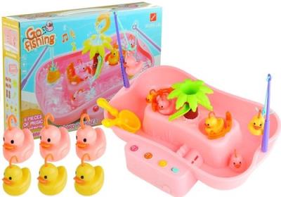 Opakowanie Gra zręcznościowa łowienie kaczuszek basenik róż