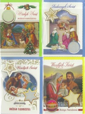 Opakowanie Karnet B6 BN z elem. i opłatk. Religia (10sz) MIX
