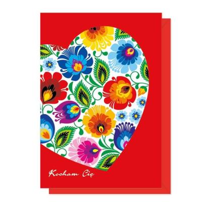 Opakowanie Karnet Nr.17 - serce łowickie FOLKSTAR