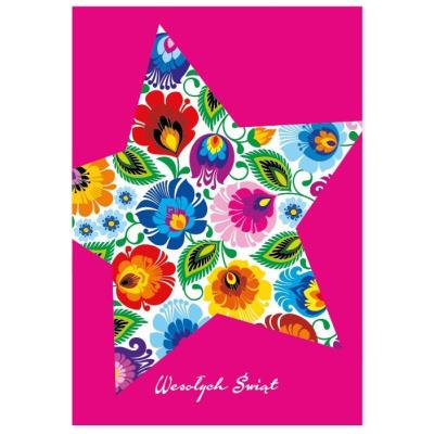 Opakowanie Karnet Nr.20 - gwiazdka łowicka FOLKSTAR