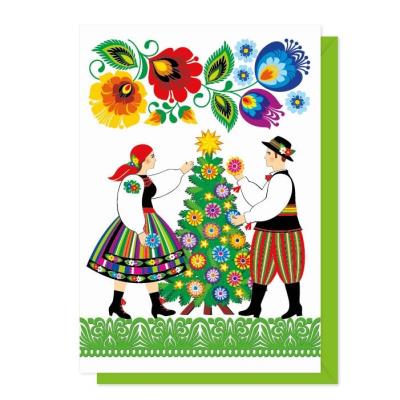 Opakowanie Karnet Nr.3 - choinka FOLKSTAR