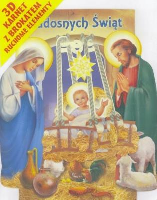 Opakowanie Karnet składany 3D Boże Narodzenie - Stajenka