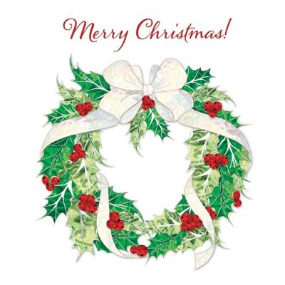 Opakowanie Karnet Swarovski kwadrat CL0610 Święta Wieniec