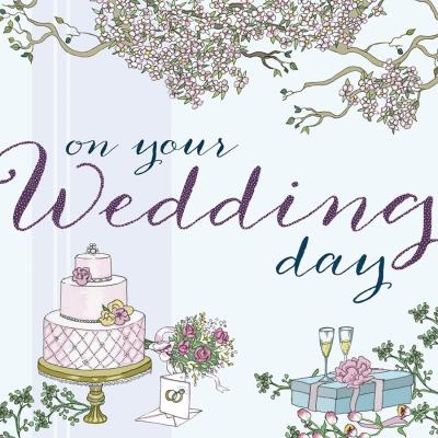 Opakowanie Karnet Swarovski kwadrat CL2113 Ślub Tort prezent