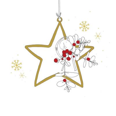 Opakowanie Karnet Swarovski kwadrat CL3211 Święta Gwiazda