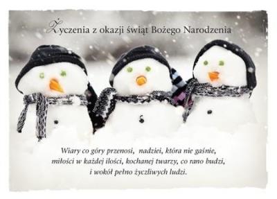 Opakowanie Kartka Boże Narodzenie 9 - wiary co góry przenosi 4452