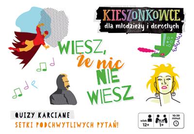 Kieszonkowce quizowe Wiesz, że nic nie wiesz (12+). Autor: Opracowanie zbiorowe. SmakLiter.pl Okładka książki Kieszonkowce quizowe Wiesz, że nic nie wiesz (12+)