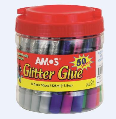 Opakowanie Klej z brokatem 50 kolorów AMOS
