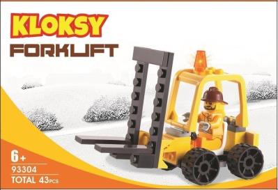 Opakowanie Klocki Kloksy Maszyny budowlane wózek widłowy