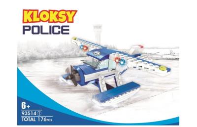 Opakowanie Klocki Kloksy Policja wodolot patrolowy 186 el.