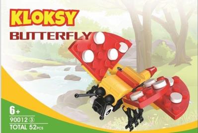 Opakowanie Klocki Kloksy Zwierzęta motyl