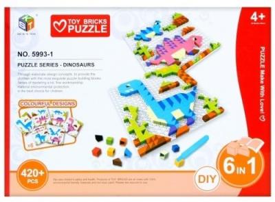 Opakowanie Klocki mozaika 420el dino