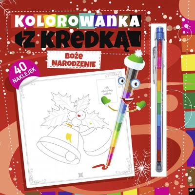 Okładka książki Kolorowanka z kredką. Boże Narodzenie
