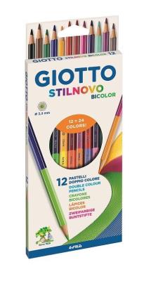 Opakowanie Kredki Stilnovo dwustronne 18 kolorów GIOTTO