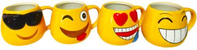 Opakowanie Kubek Ceramiczny Emoji Gigant ,mix 4 kolory