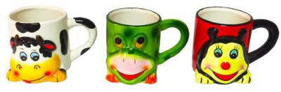 Opakowanie Kubek Ceramiczny Zwierzęta Nóżki mix 3 wzory