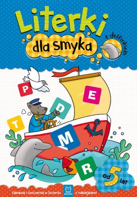 Okładka książki Literki dla smyka z delfinkiem