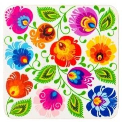 Opakowanie Magnes drewniany - łowicki biały FOLKSTAR