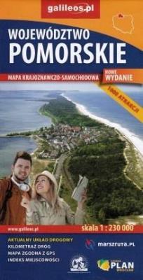 Mapa krajoznawczo-sam. - woj. Pomorskie w.II. Autor: Opracowanie zbiorowe. SmakLiter.pl Okładka książki Mapa krajoznawczo-sam. - woj. Pomorskie w.II