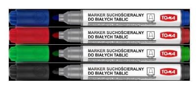 Opakowanie Marker do tablic Mix 4 kolorów TOMA