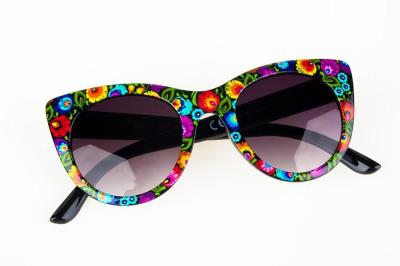 Opakowanie Okulary przeciwsłoneczne - łowickie czarne