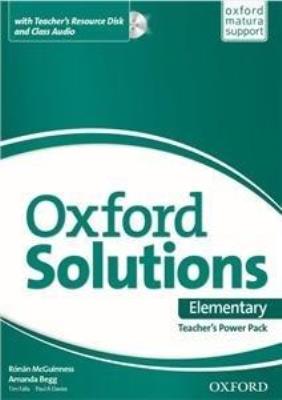 Oxford Solutions Elementary Teacher's PP 2015. Autor: Joanna Sobierska. SmakLiter.pl Okładka książki Oxford Solutions Elementary Teacher's PP 2015
