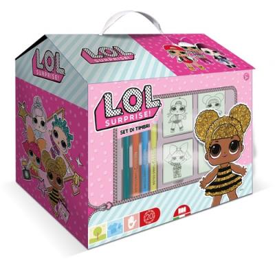 Opakowanie Pieczątki LOL kreatywny zestaw domek