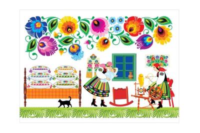 Opakowanie Pocztówka - Nr.14 Kołyska FOLKSTAR