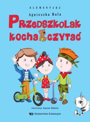 Przedszkolak kocha czytać. Elementarz. Autor: Bala Agnieszka. SmakLiter.pl Okładka książki Przedszkolak kocha czytać. Elementarz