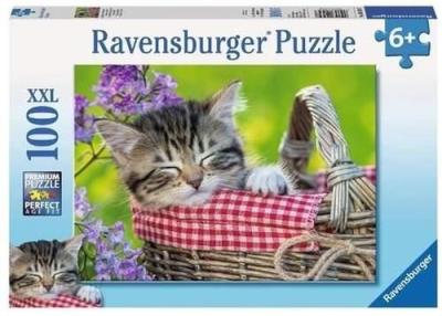 Opakowanie Puzzle 100 XXL Śpiące kociaki