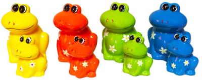 Opakowanie Skarbonka Ceramiczna Żaba M mix 4 kolorów