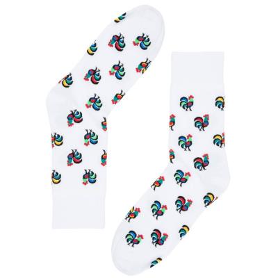 Opakowanie Skarpety męskie - roz. 41-43 koguty białe