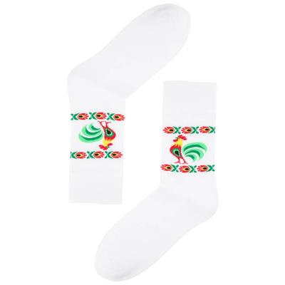 Opakowanie Skarpety męskie - roz. 44-46 kogut łowicki białe