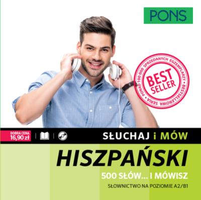 Słuchaj i mów hiszpański 500 słów +CD. Autor: Opracowanie zbiorowe. SmakLiter.pl Okładka książki Słuchaj i mów hiszpański 500 słów +CD