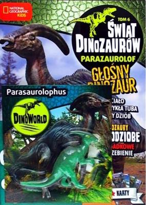 Świat Dinozaurów T.6 Parasaurolophus. Autor: praca zbiorowa. SmakLiter.pl Okładka książki Świat Dinozaurów T.6 Parasaurolophus