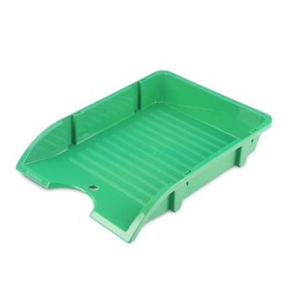 Szufladka na biurko niełamliwa PP A4 zielona. Wydawca: Donau. SmakLiter.pl Opakowanie Szufladka na biurko niełamliwa PP A4 zielona