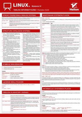 Okładka książki Tablice informatyczne Linux