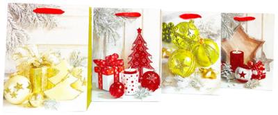 Opakowanie Torebka brokat Świąteczna A4 12 sztuk