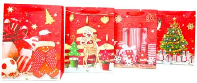 Opakowanie Torebka Czerwony i Choinka Duża A4 12 sztuk