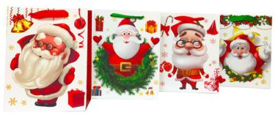 Opakowanie Torebka Lux brokat Xmass Santa A5 12 sztuk