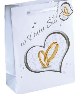Torebka prezentowa ślubna TŚ-2 AVANTI. Wydawca: AVANTI. SmakLiter.pl Opakowanie Torebka prezentowa ślubna TŚ-2 AVANTI
