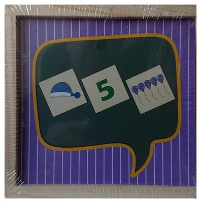 Opakowanie Układanka drewniana nauka liczenia