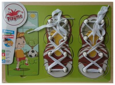 Opakowanie Układanka nauka wiązania chłopiec