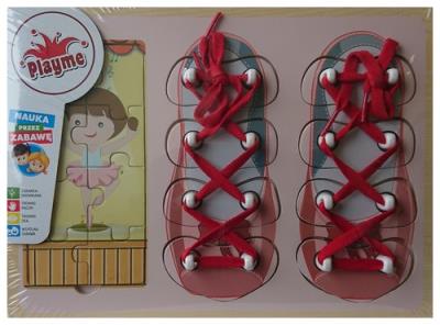 Opakowanie Układanka nauka wiązania dziewczynka