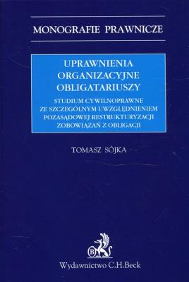 Okładka książki Uprawnienia organizacyjne obligatariuszy