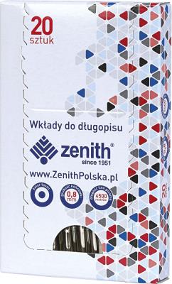 Opakowanie Wkład do długopisu 4/20 niebieski (20szt) ZENITH