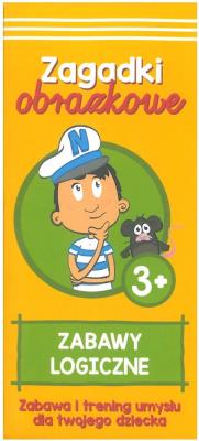 Okładka książki ZABAWY LOGICZNE ZAGADKI OBRAZKOWE KAPITAN NAUKA