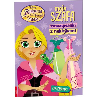 Okładka książki Zaplątani Serial  Moja Szafa Zmazywanki z naklejkami