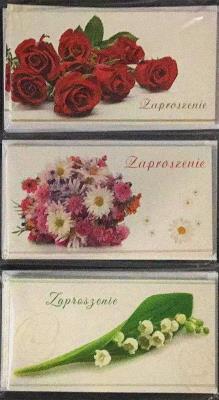 Opakowanie Zaproszenia Flowers (opakowanie 10 sztuk) Mix